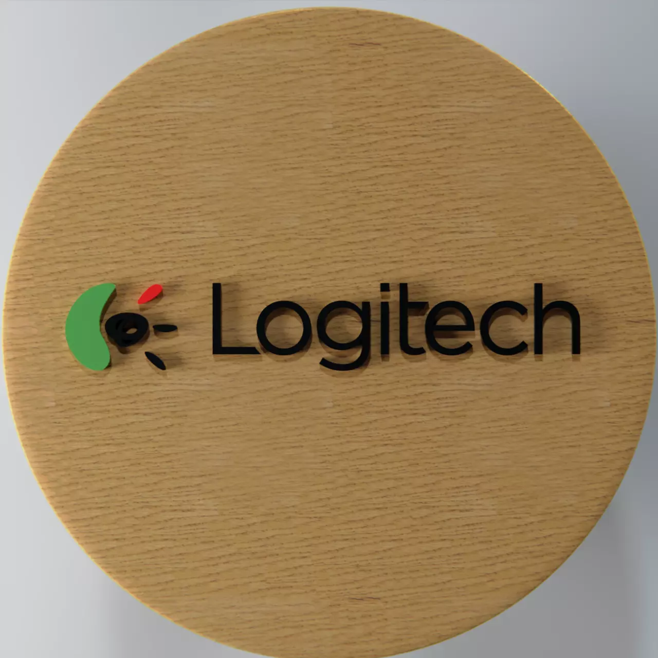 Logitech logo 3D print model_0