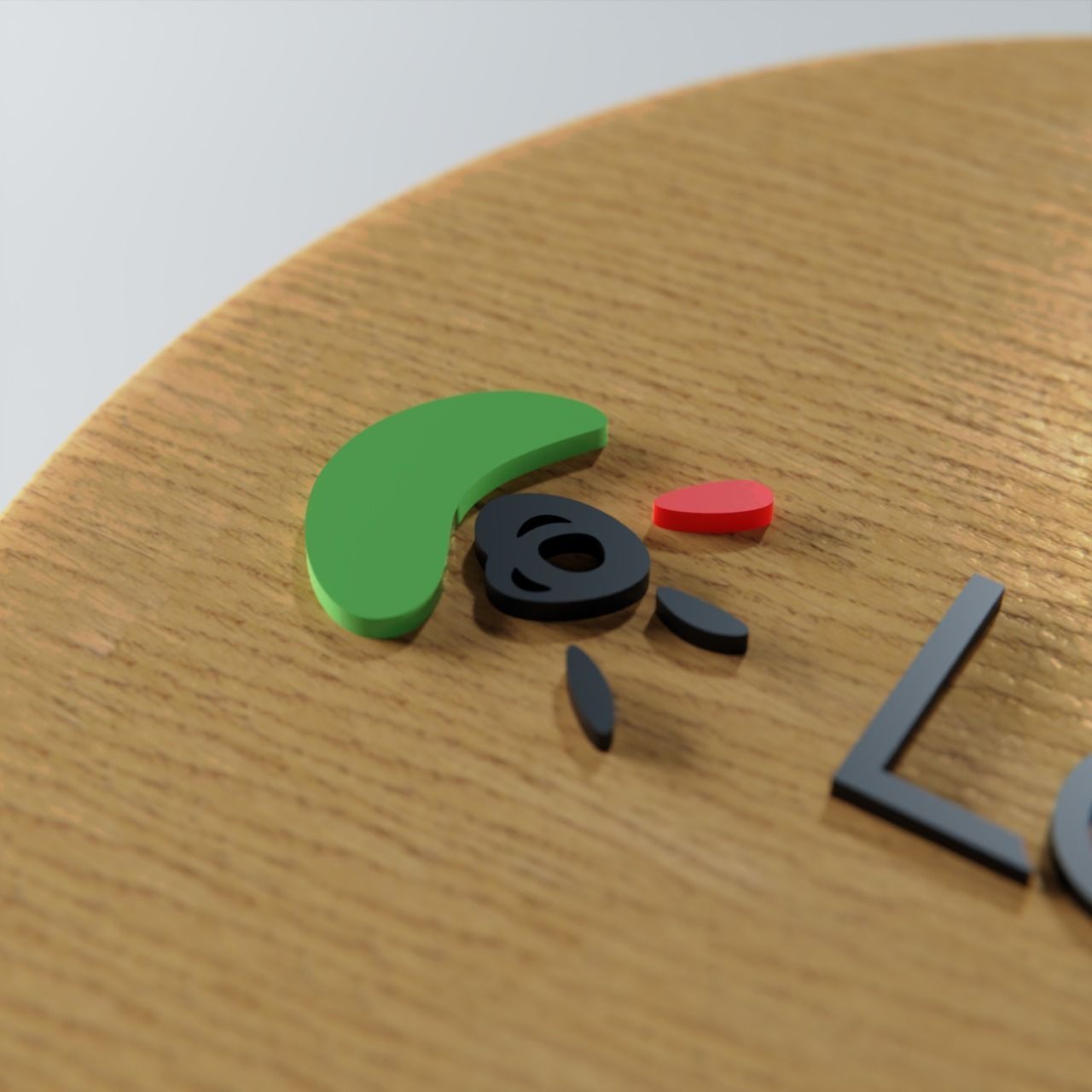 Logitech logo 3D print model_5