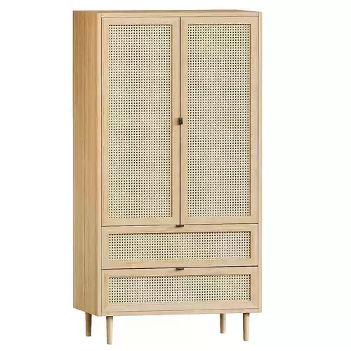 Solid Wood Armoire wardrobe 3D model Solid Wood Armoire wardrobe 3D model