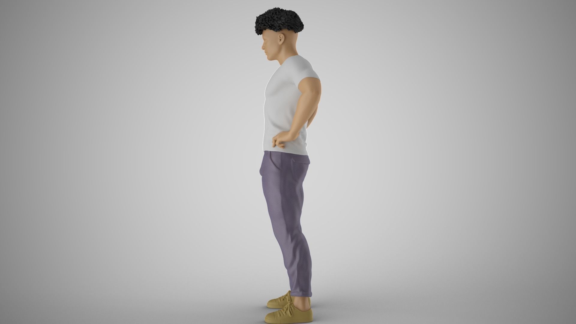 Man on His Hips 3D print model_8