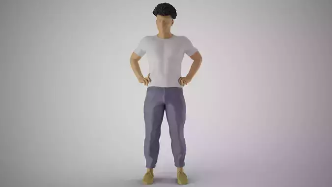 Man on His Hips 3D print model