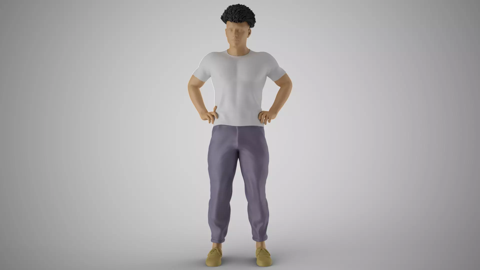 Man on His Hips 3D print model_0