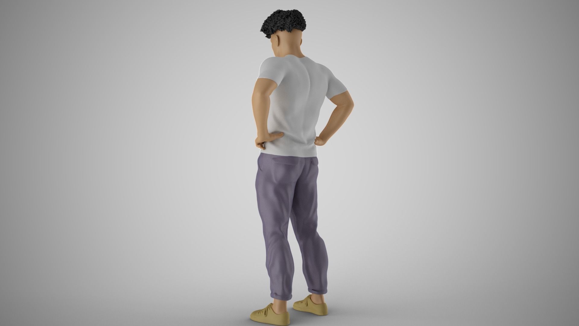Man on His Hips 3D print model_7