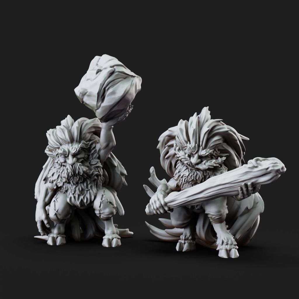 Korred - 3D Printable TTRPG - PRESUPPORTED - 32mm Scale 3D model 3D ...