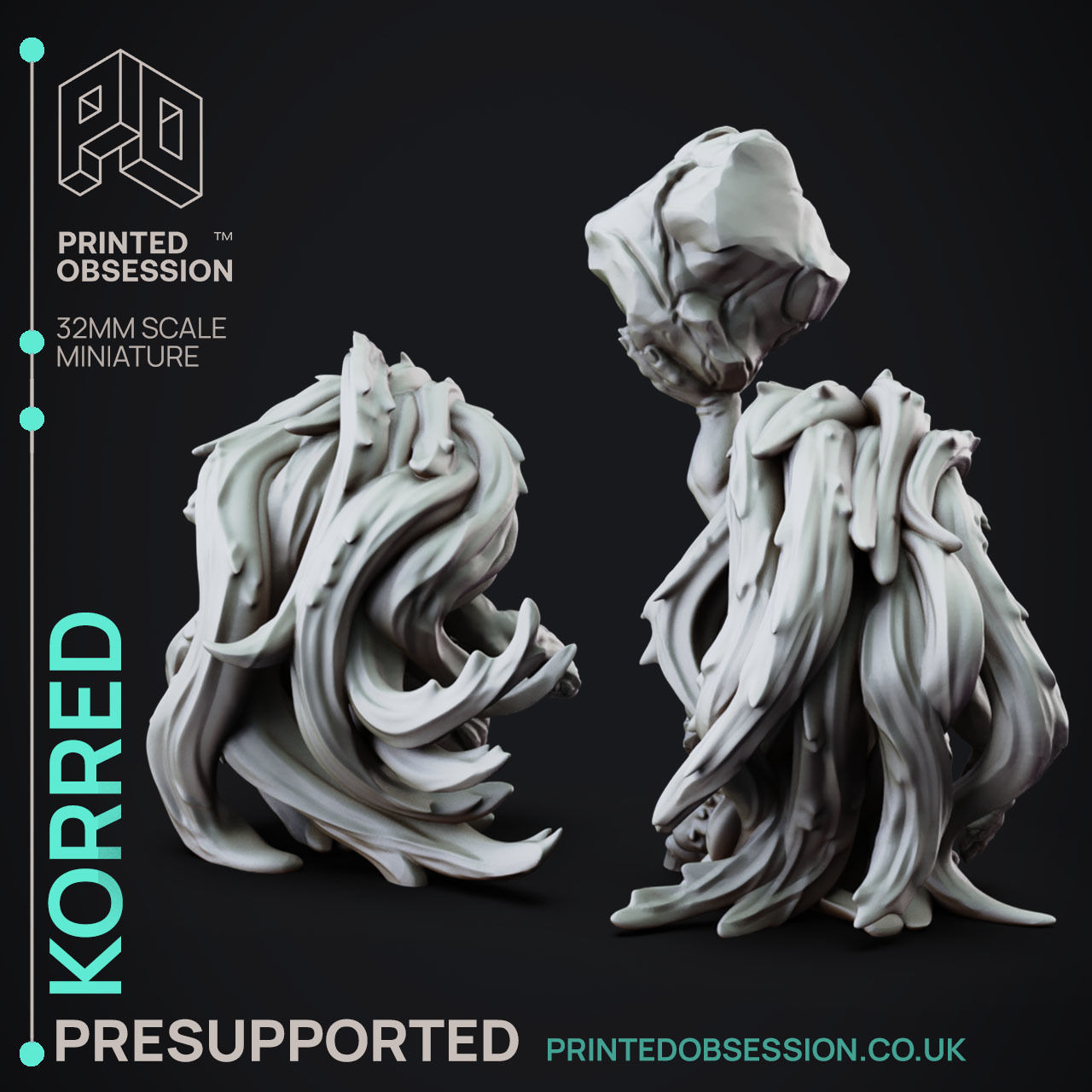 Korred - 3D Printable TTRPG - PRESUPPORTED - 32mm Scale 3D model 3D ...