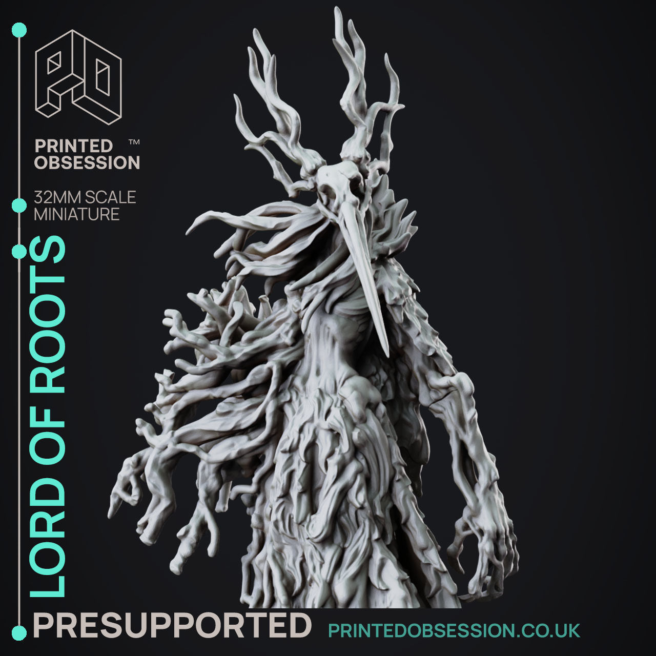 Lord of the Roots - 3D Printable TTRPG - PRESUPPORTED - 32mm 3D print model_2