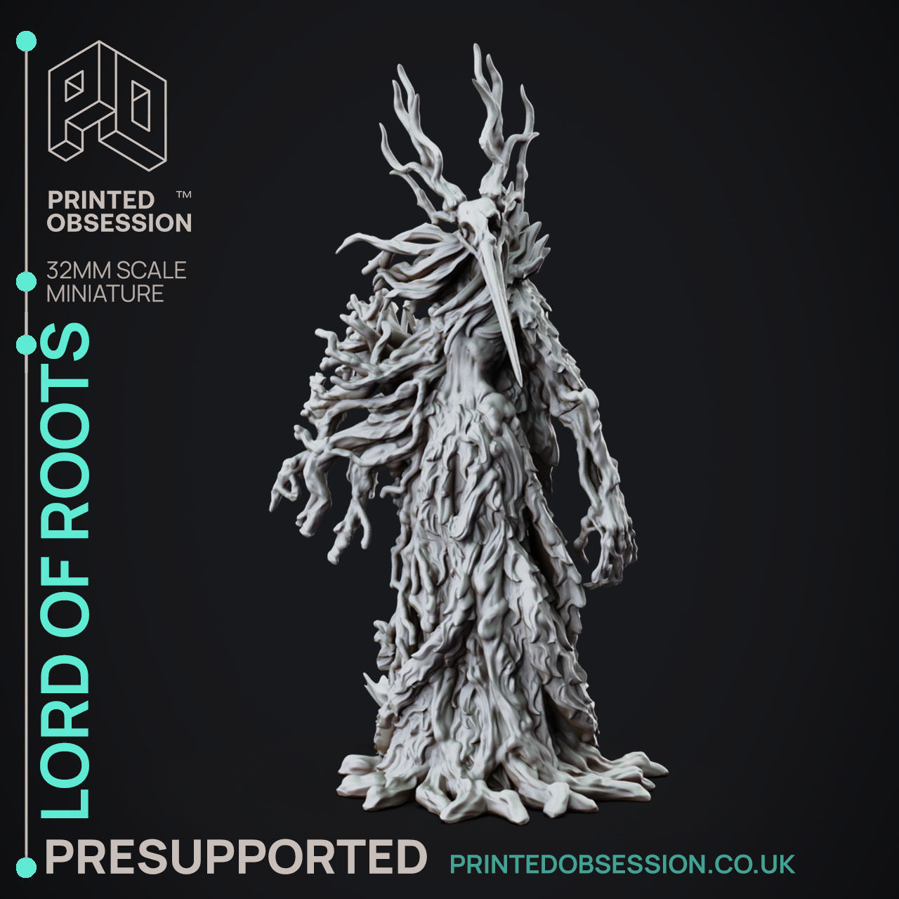 Lord of the Roots - 3D Printable TTRPG - PRESUPPORTED - 32mm 3D print model_1