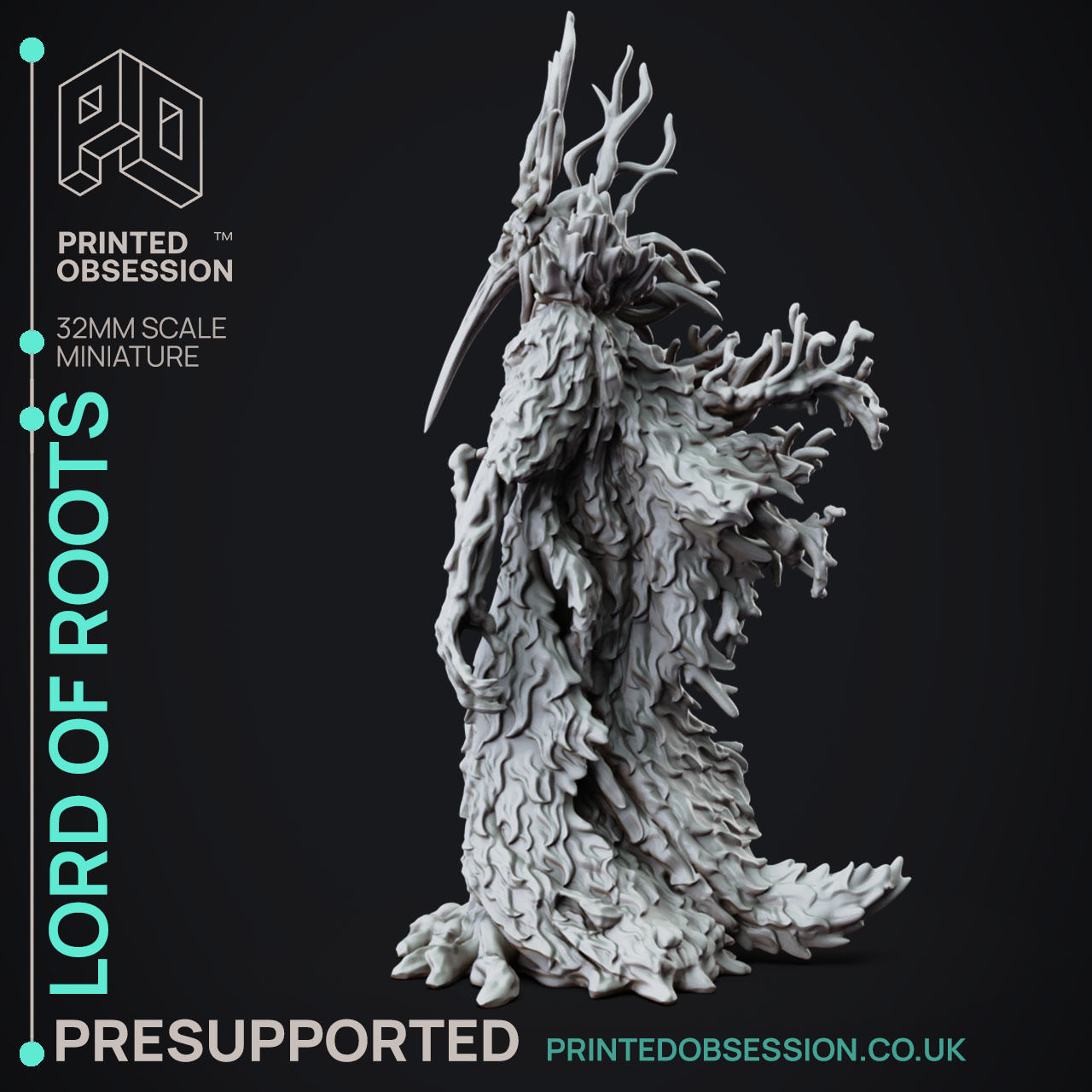 Lord of the Roots - 3D Printable TTRPG - PRESUPPORTED - 32mm 3D print model_4