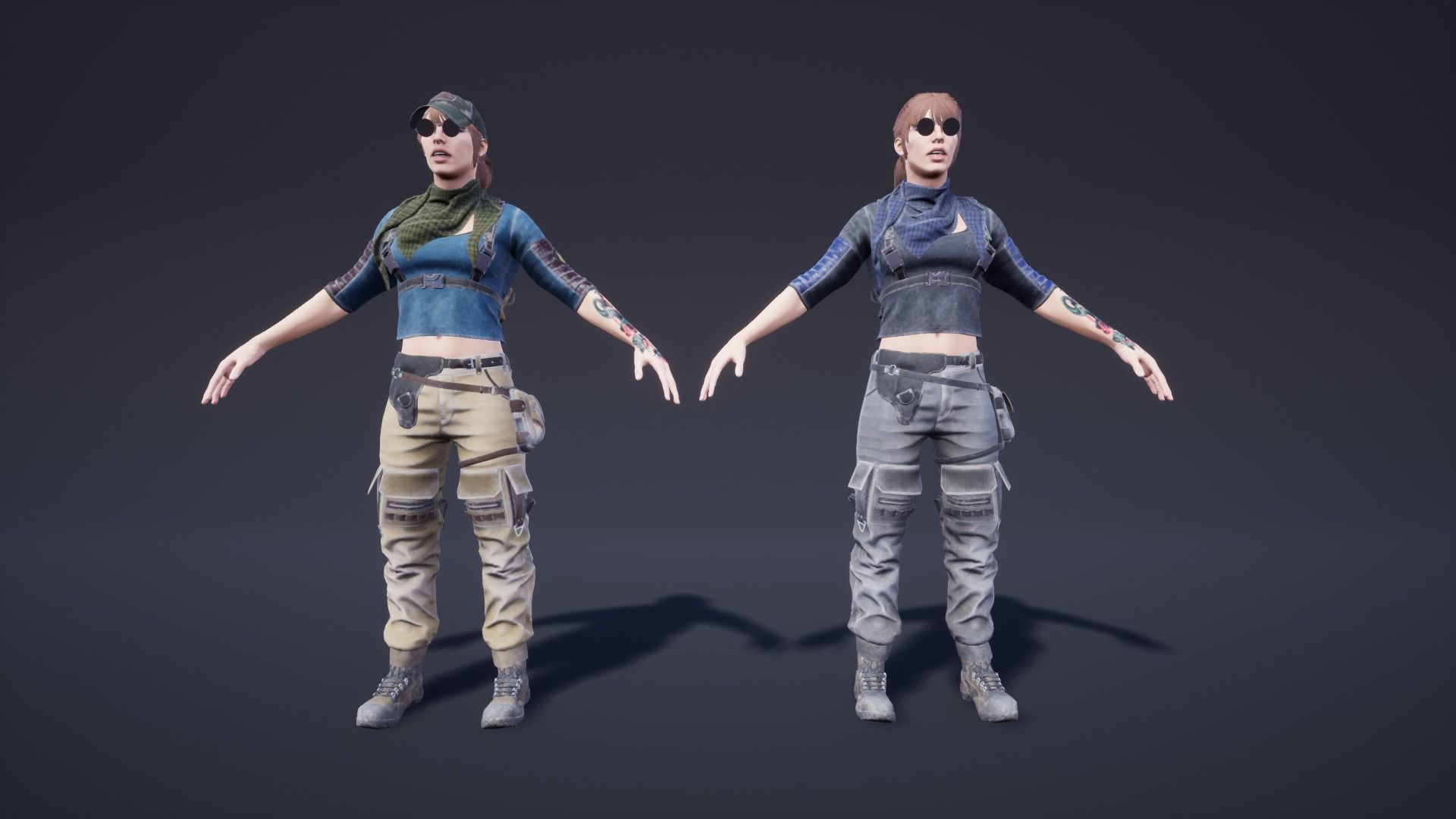 Adventure Character 01 Low-poly 3D model_8