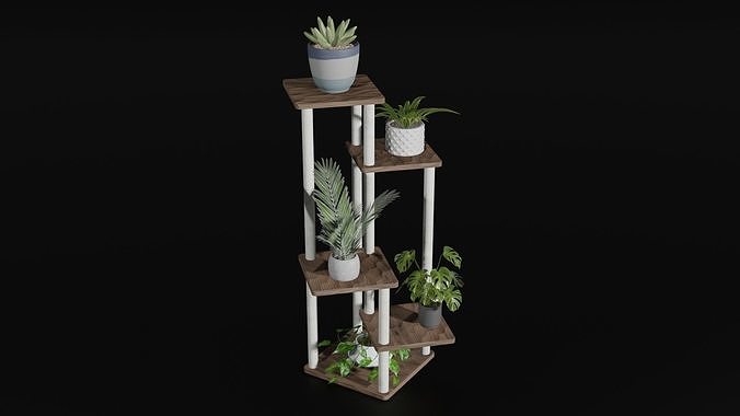 Modern  Plants Stand Free 3D model