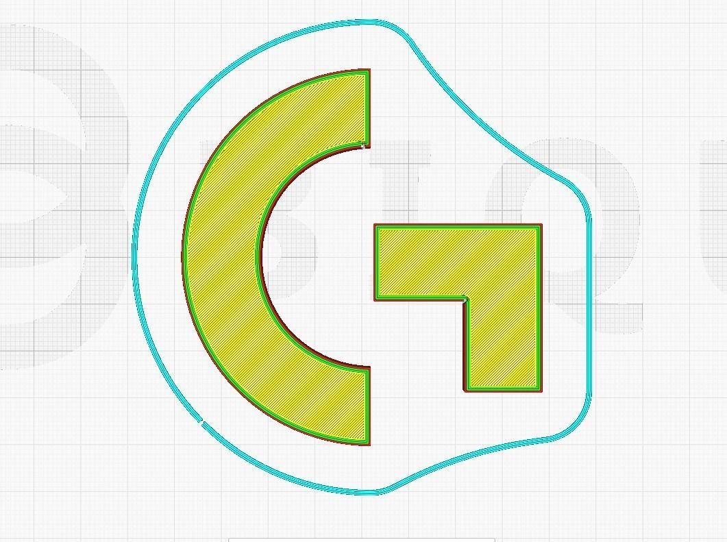 Logitech logo 3D print model_8