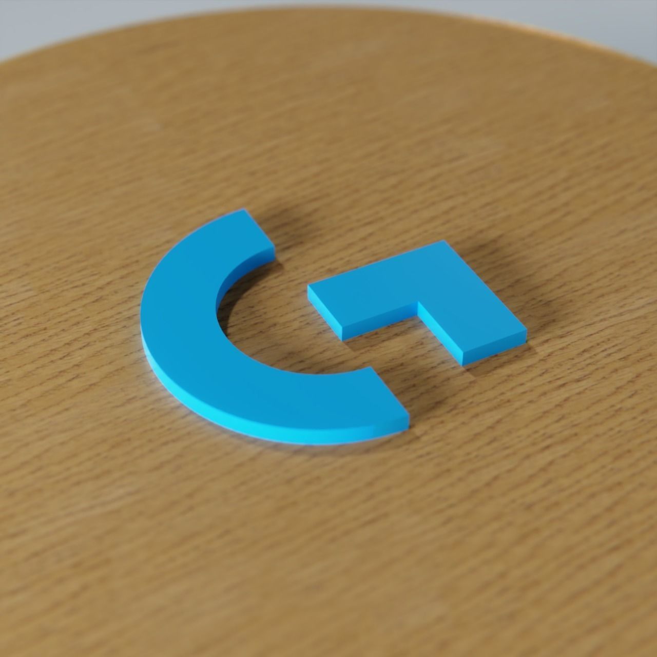 Logitech logo 3D print model_6