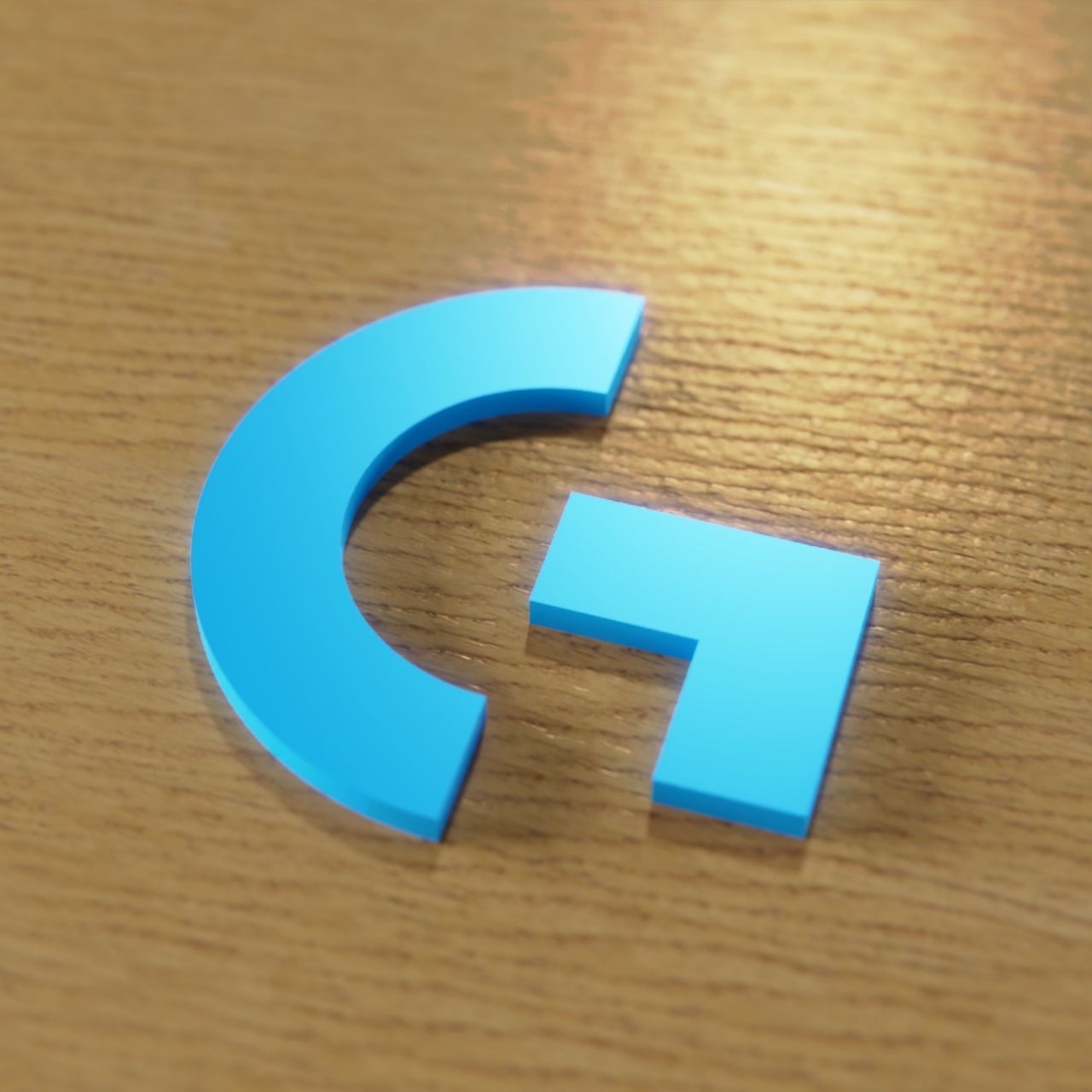Logitech logo 3D print model_5