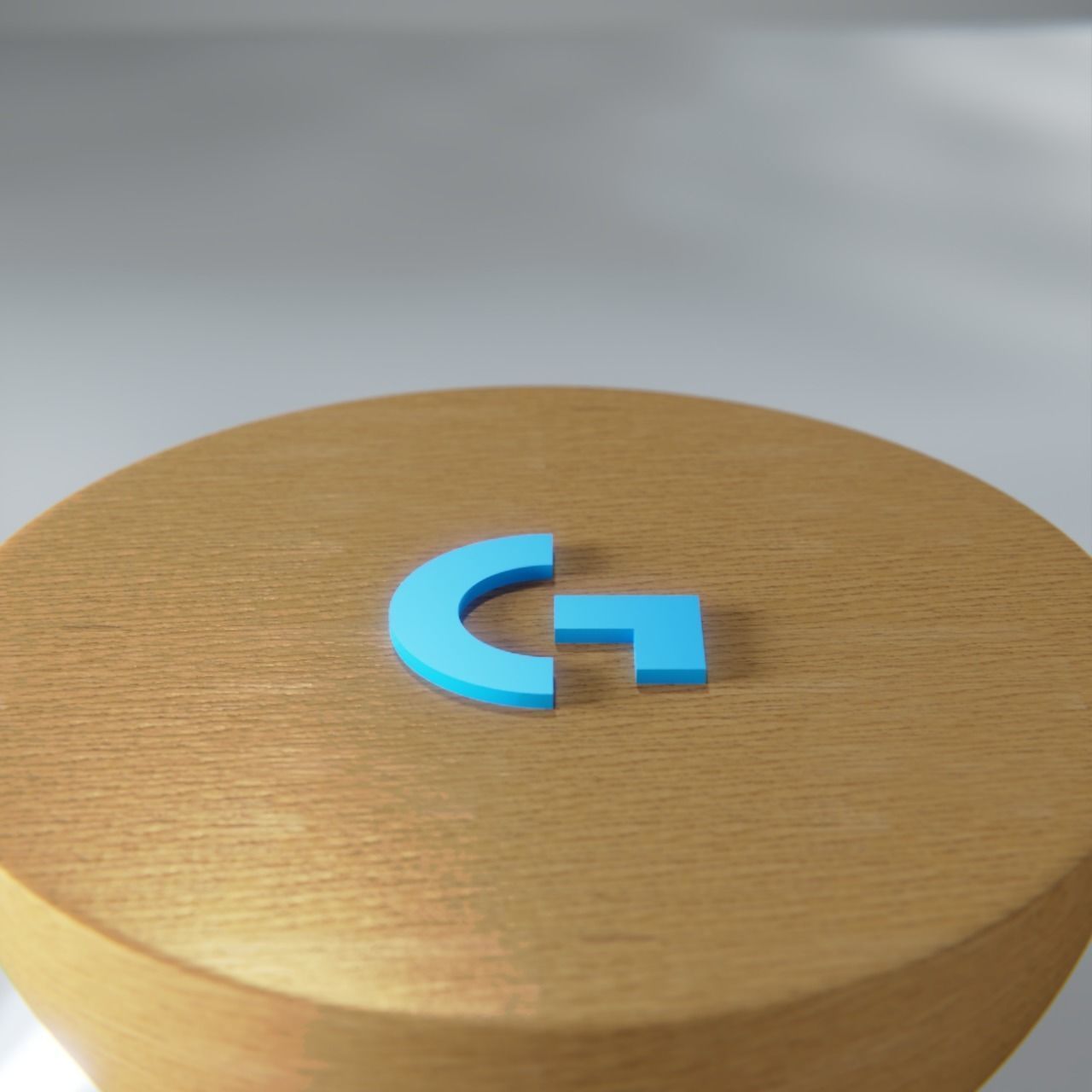 Logitech logo 3D print model_7