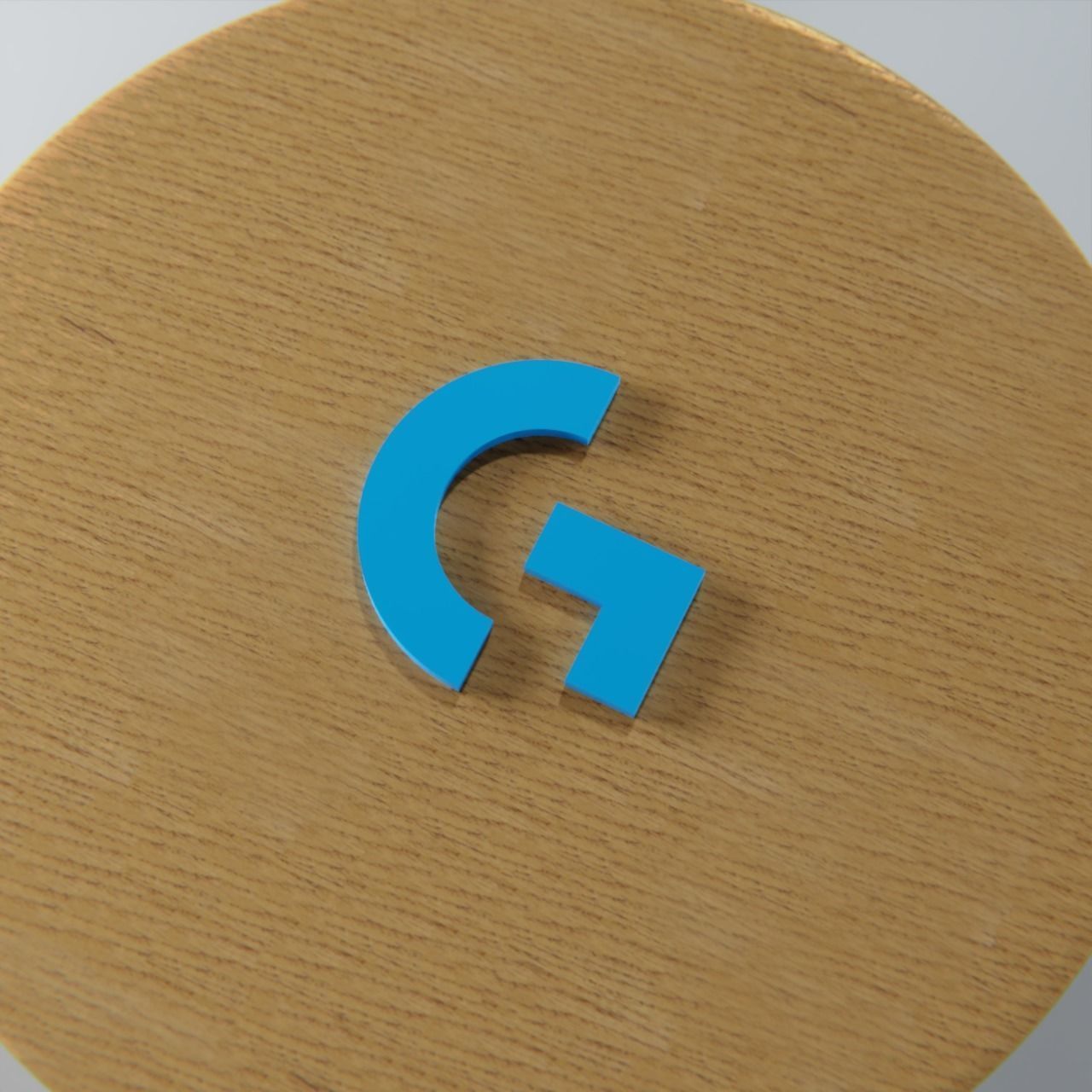 Logitech logo 3D print model_3