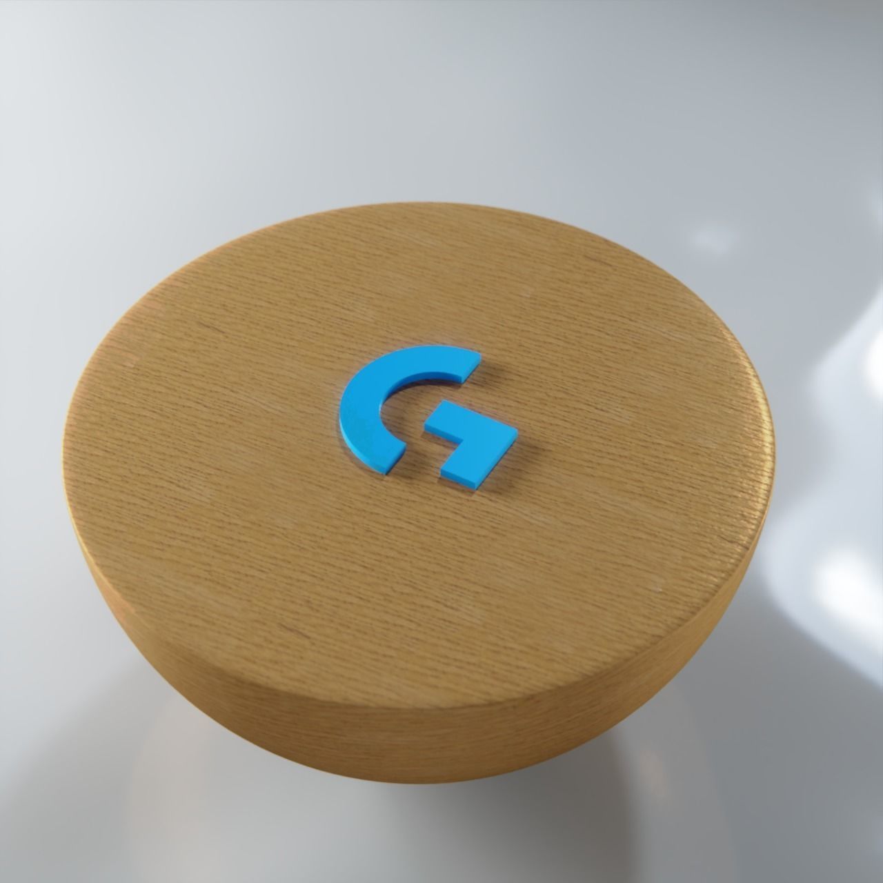 Logitech logo 3D print model_1