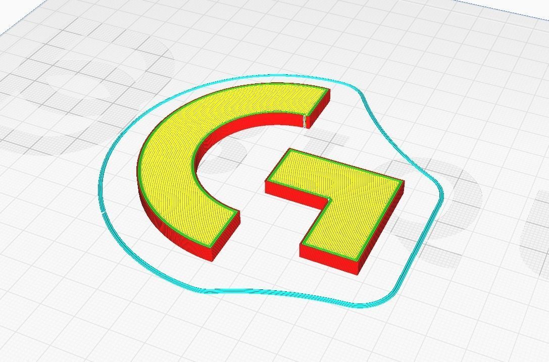 Logitech logo 3D print model_9