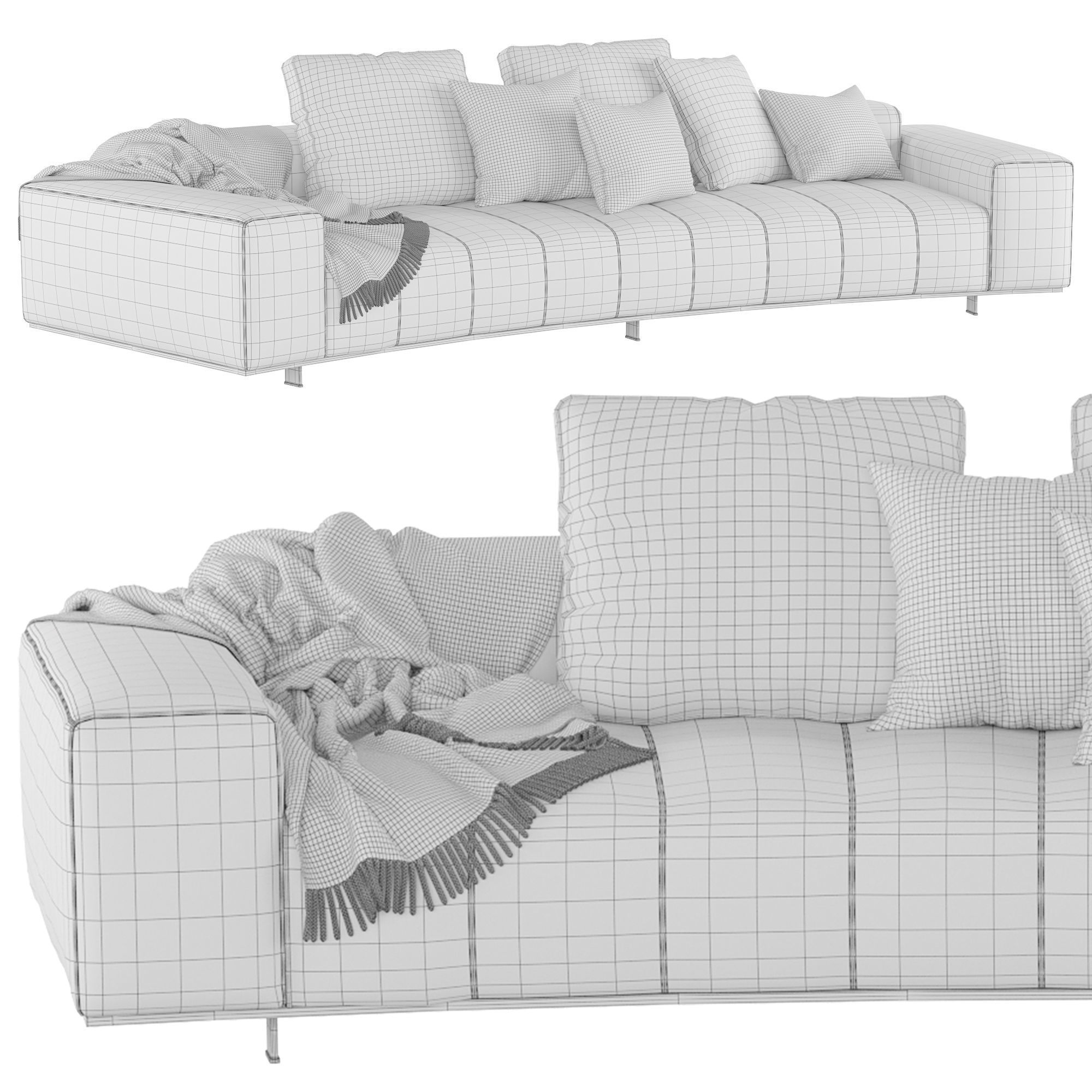 Goodman Rainbow Angled Sofa 3D model_1