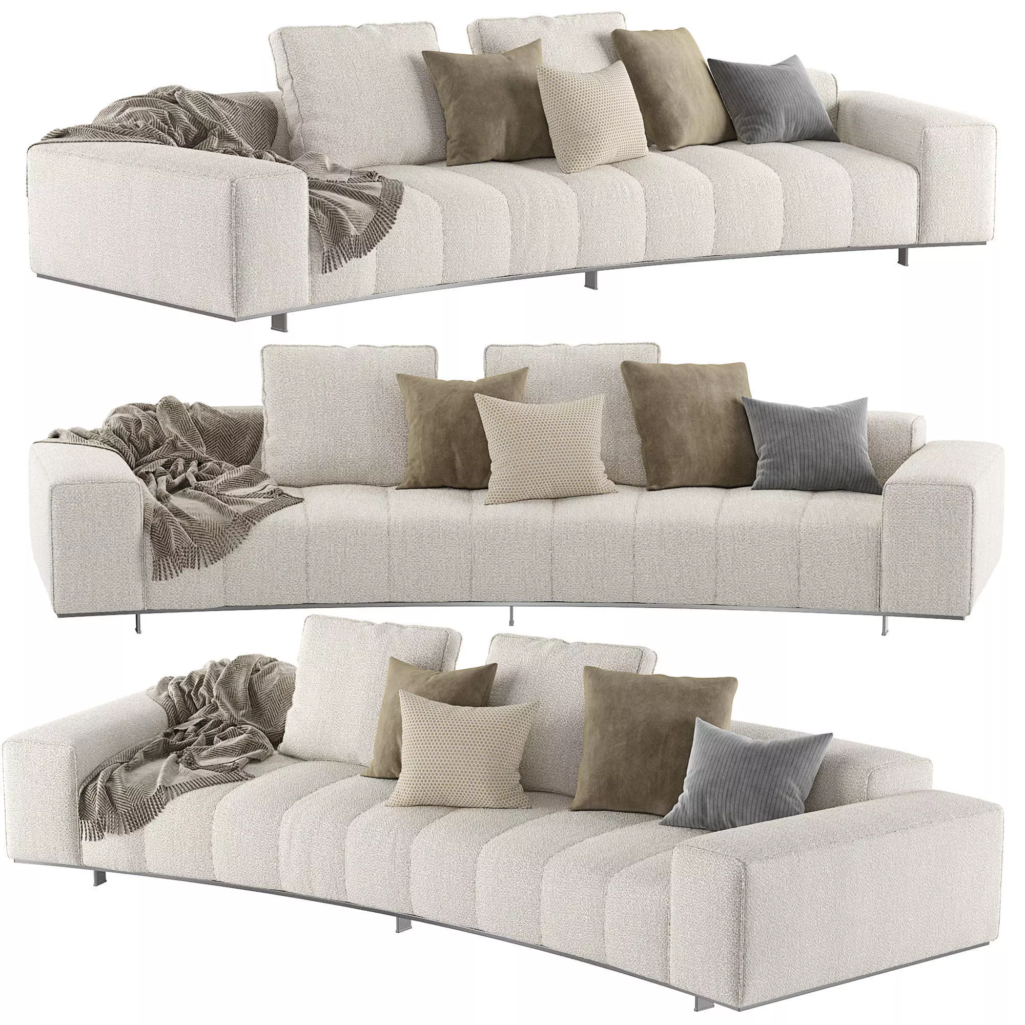 Goodman Rainbow Angled Sofa 3D model_0