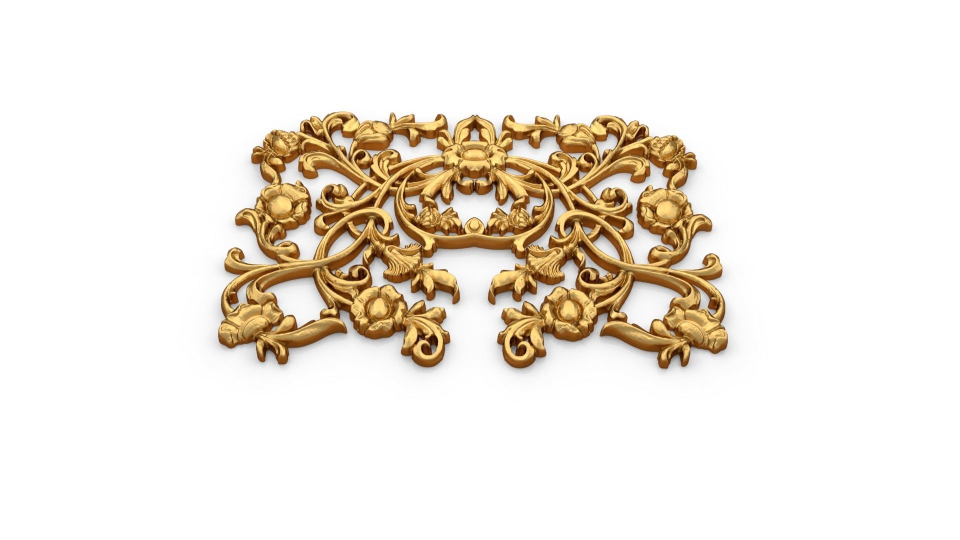 Classic decor ornament 314 3D model_3