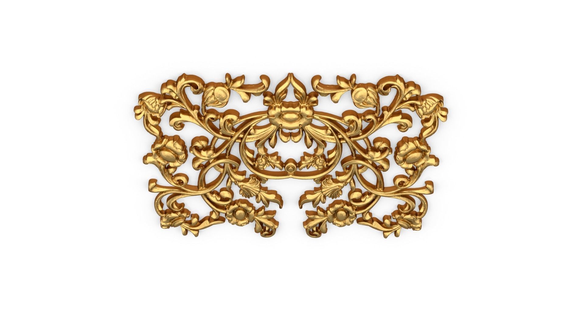 Classic decor ornament 314 3D model_4
