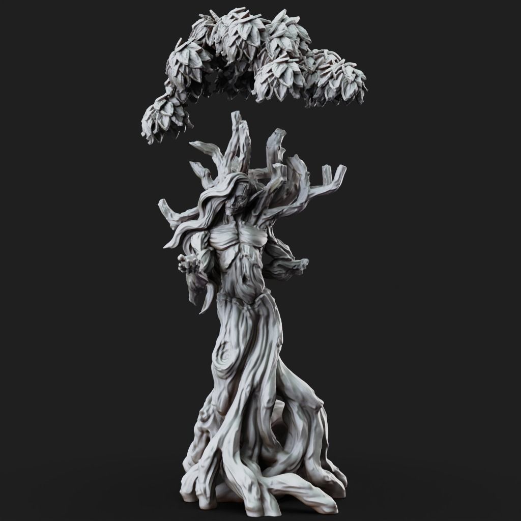 Dryad - 3D Printable TTRPG - PRESUPPORTED - 32mm Scale 3D print model_4