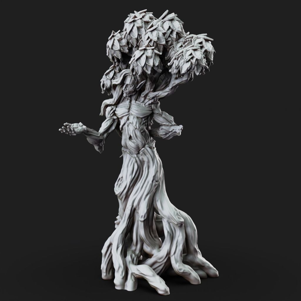 Dryad - 3D Printable TTRPG - PRESUPPORTED - 32mm Scale 3D print model_10