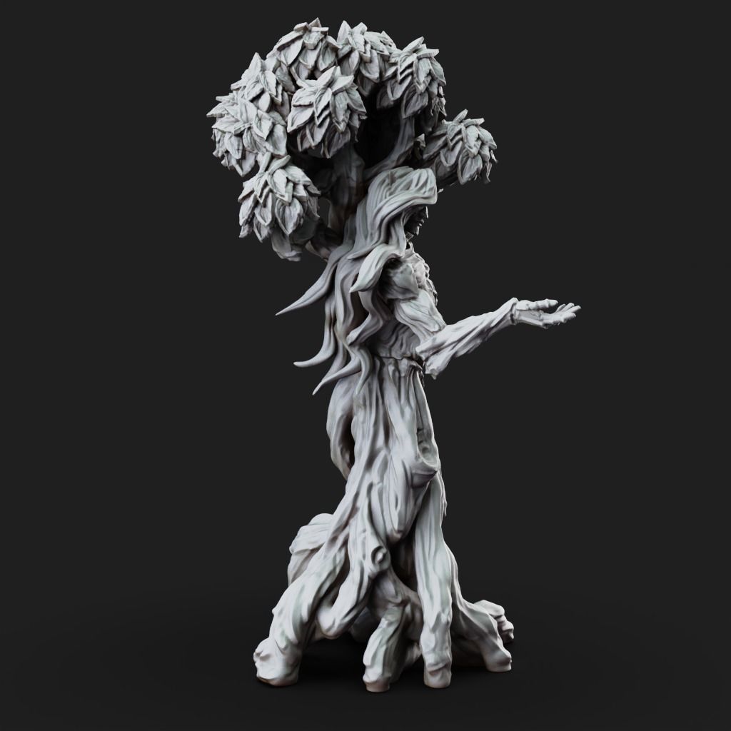 Dryad - 3D Printable TTRPG - PRESUPPORTED - 32mm Scale 3D print model_7