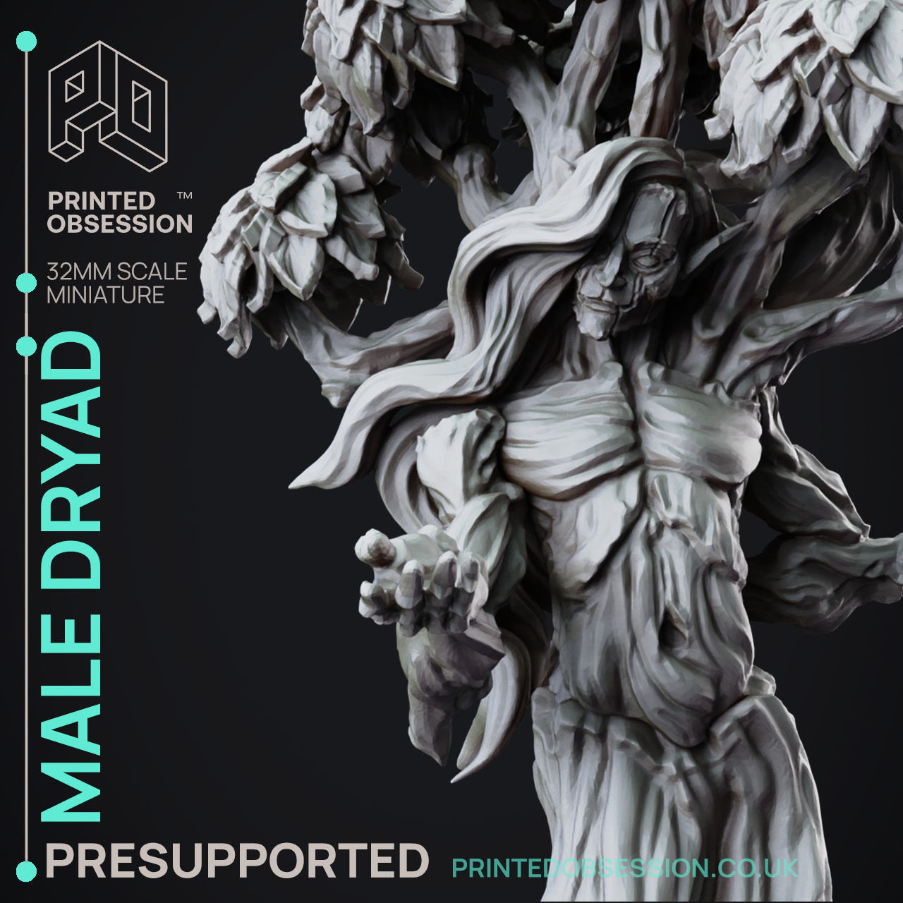Dryad - 3D Printable TTRPG - PRESUPPORTED - 32mm Scale 3D print model_5