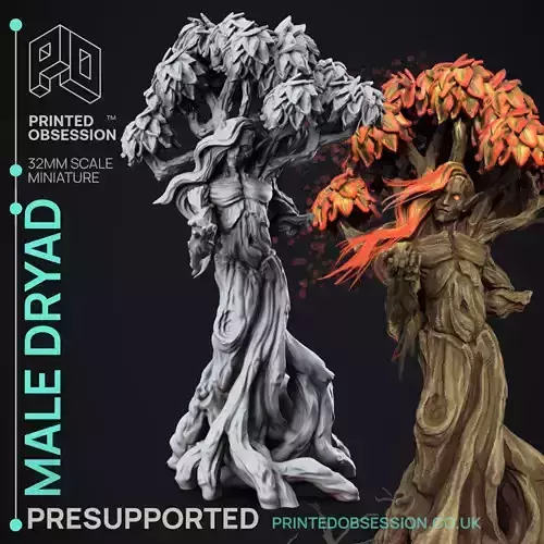 Dryad - 3D Printable TTRPG - PRESUPPORTED - 32mm Scale 3D print model