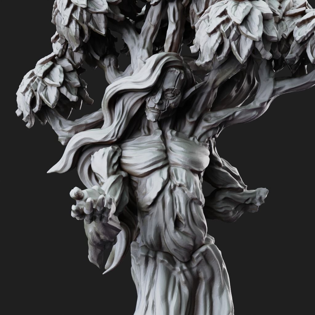 Dryad - 3D Printable TTRPG - PRESUPPORTED - 32mm Scale 3D print model_6