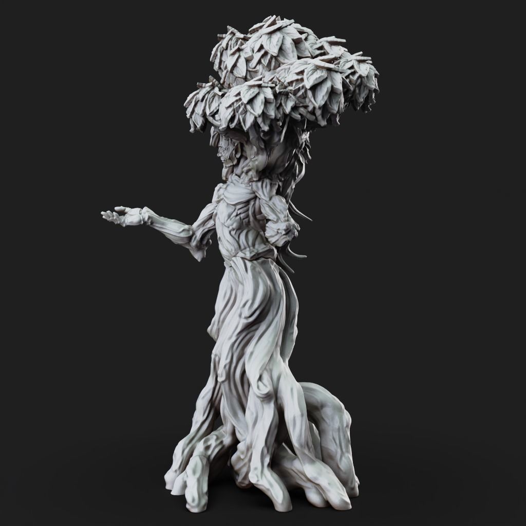 Dryad - 3D Printable TTRPG - PRESUPPORTED - 32mm Scale 3D print model_9