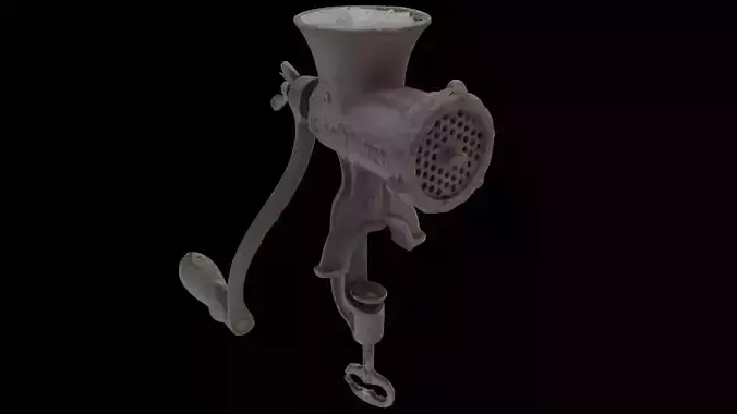 Old manual meat grinder 3D model