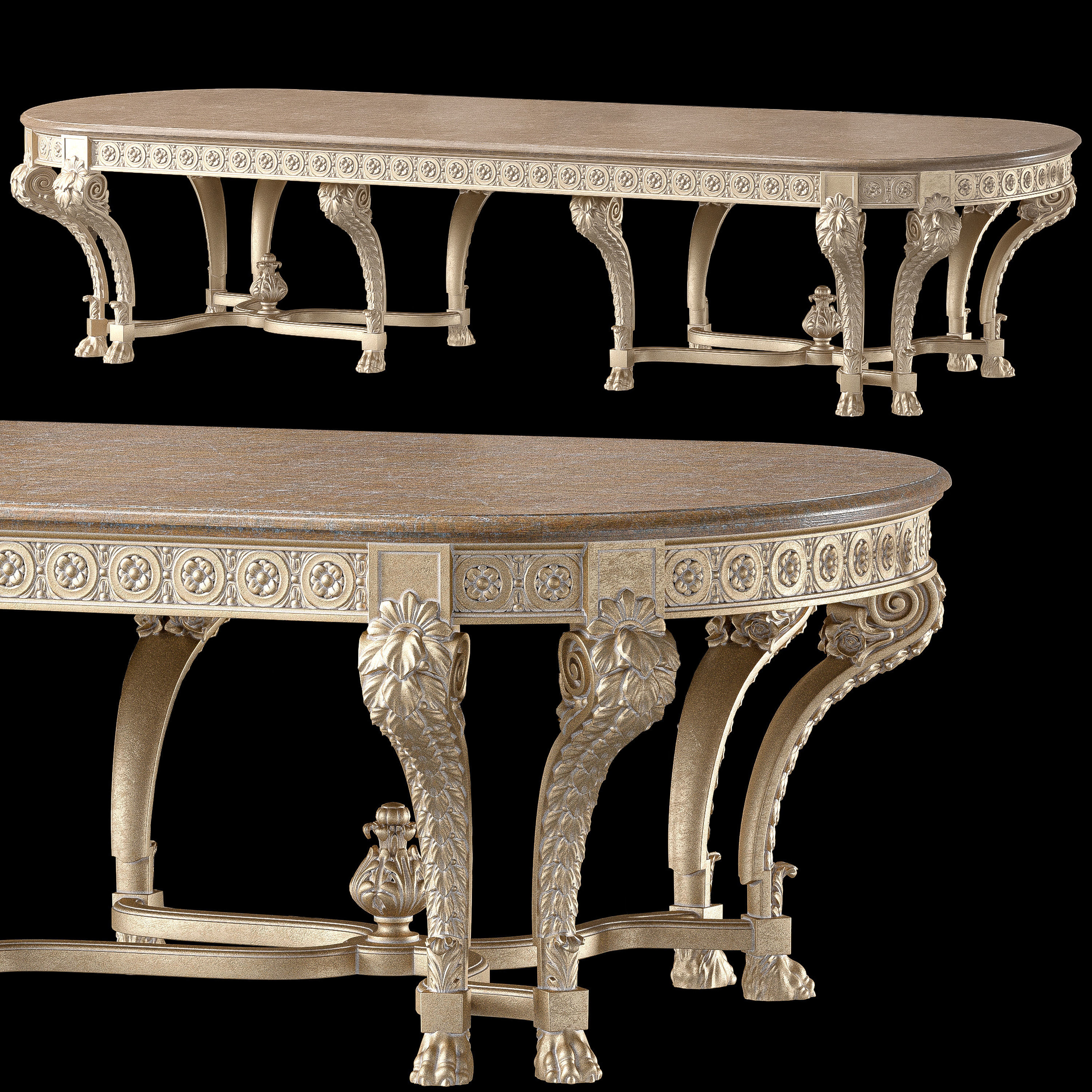 roberto giovannini dining table art 1424 3D model_1