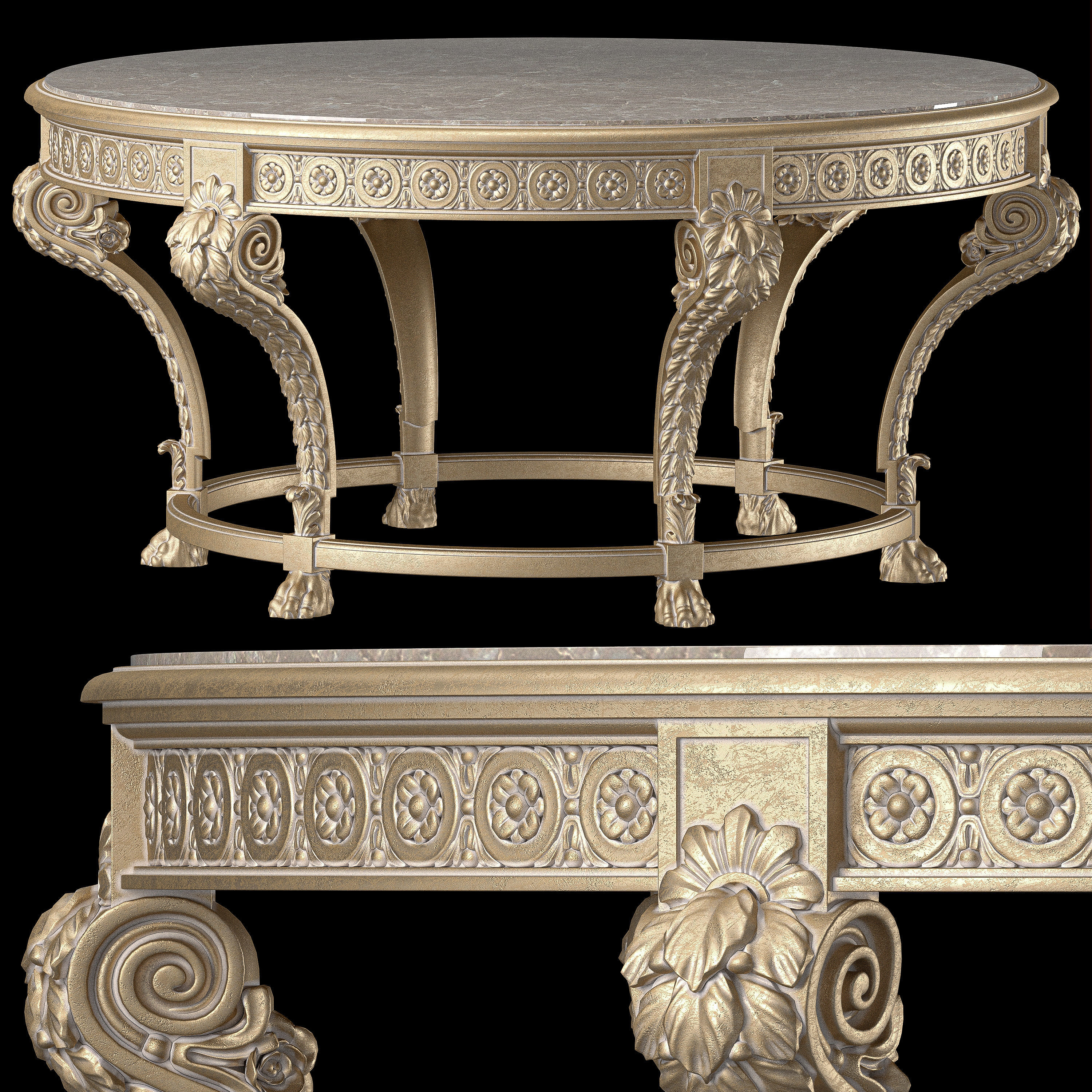 roberto giovannini entance table art 1306 3D model_1