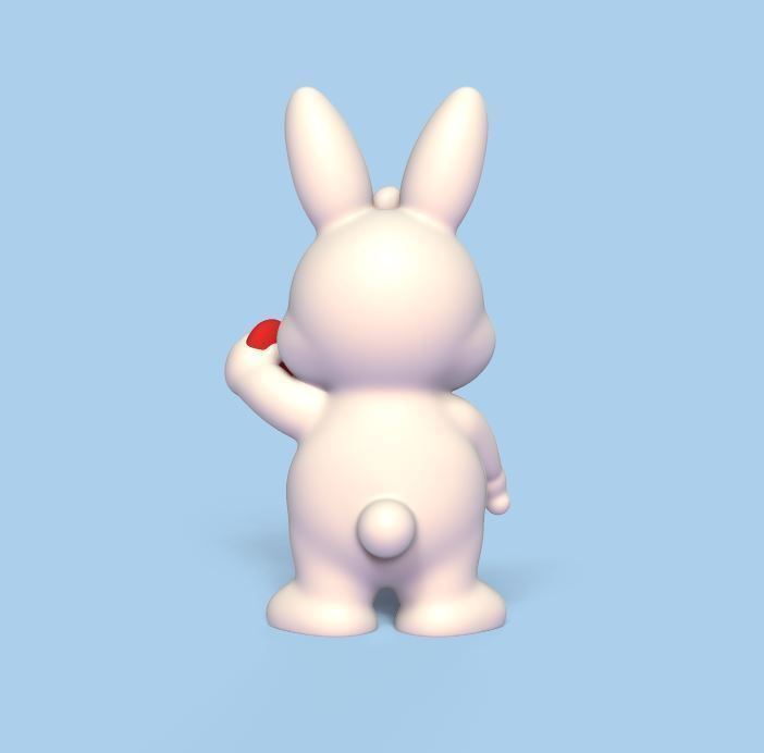Little Bunny Heart 3D print model_3