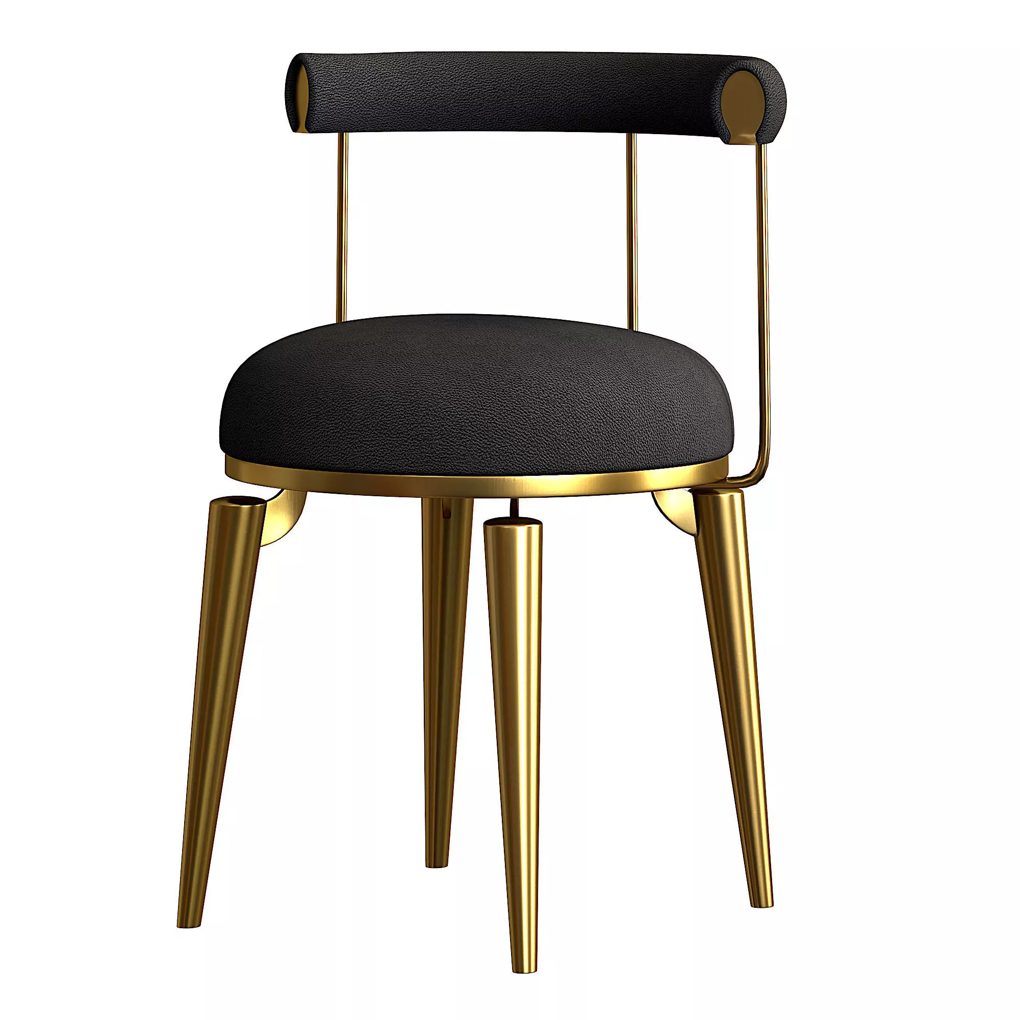 Guest chair light luxury 3D model