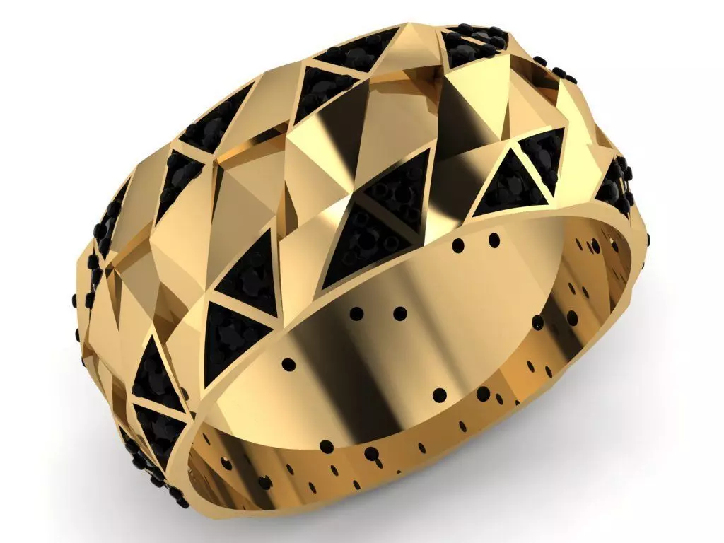 geometric ring 3D print model