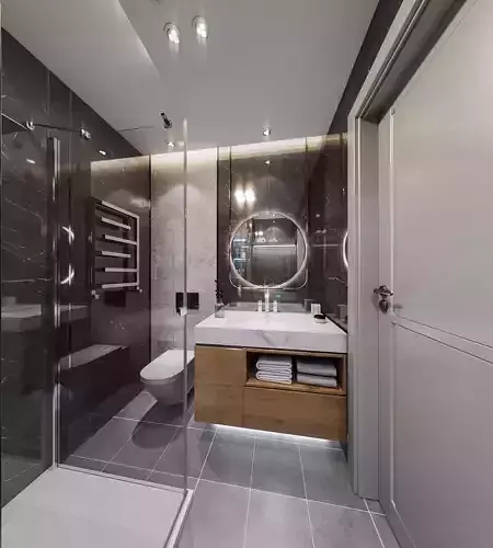Interior bathroom scene 3 3D model