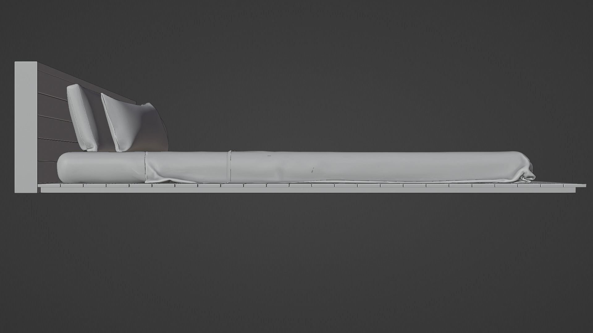 Modern bed 3 3D model_1