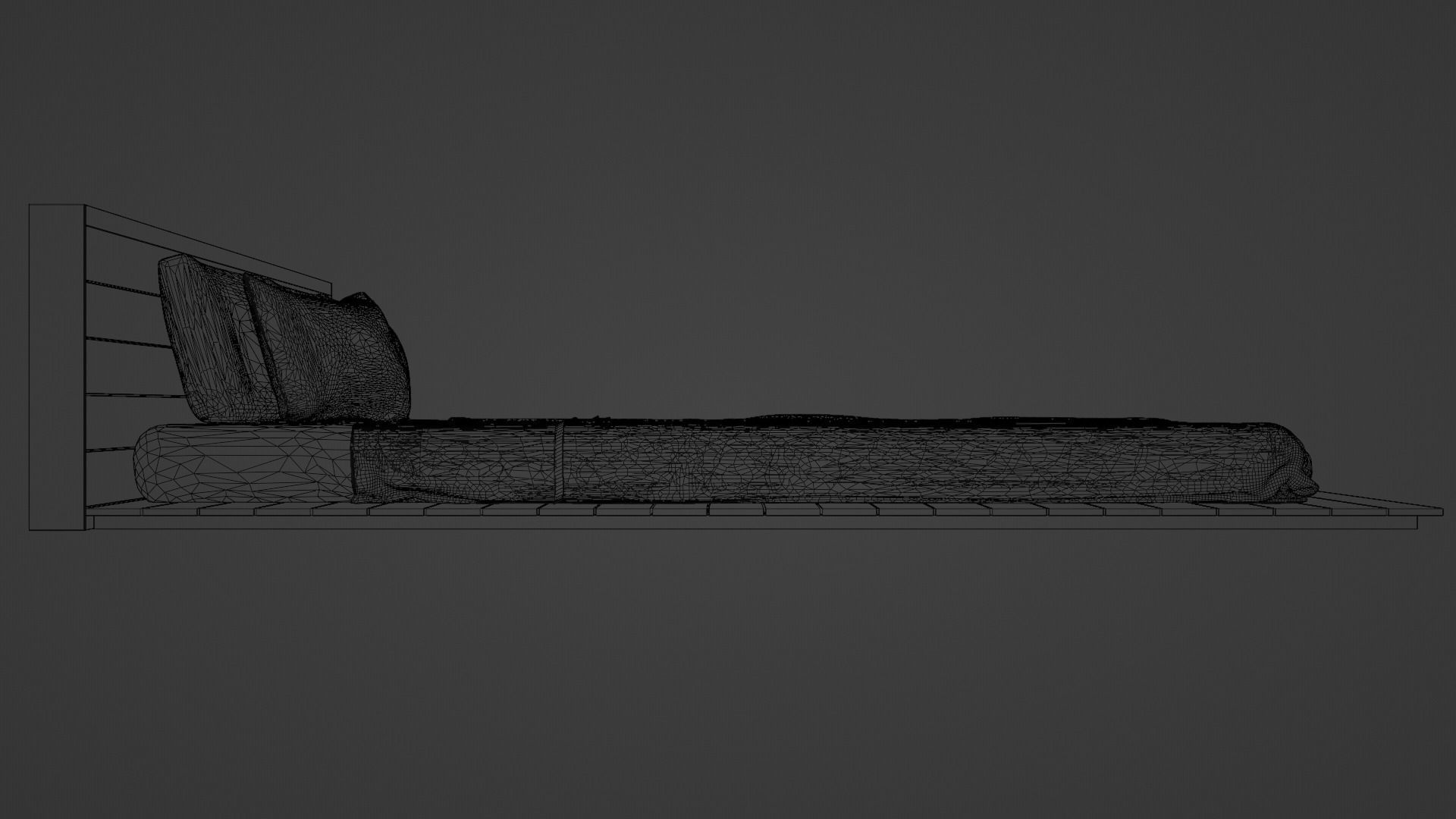 Modern bed 3 3D model_4