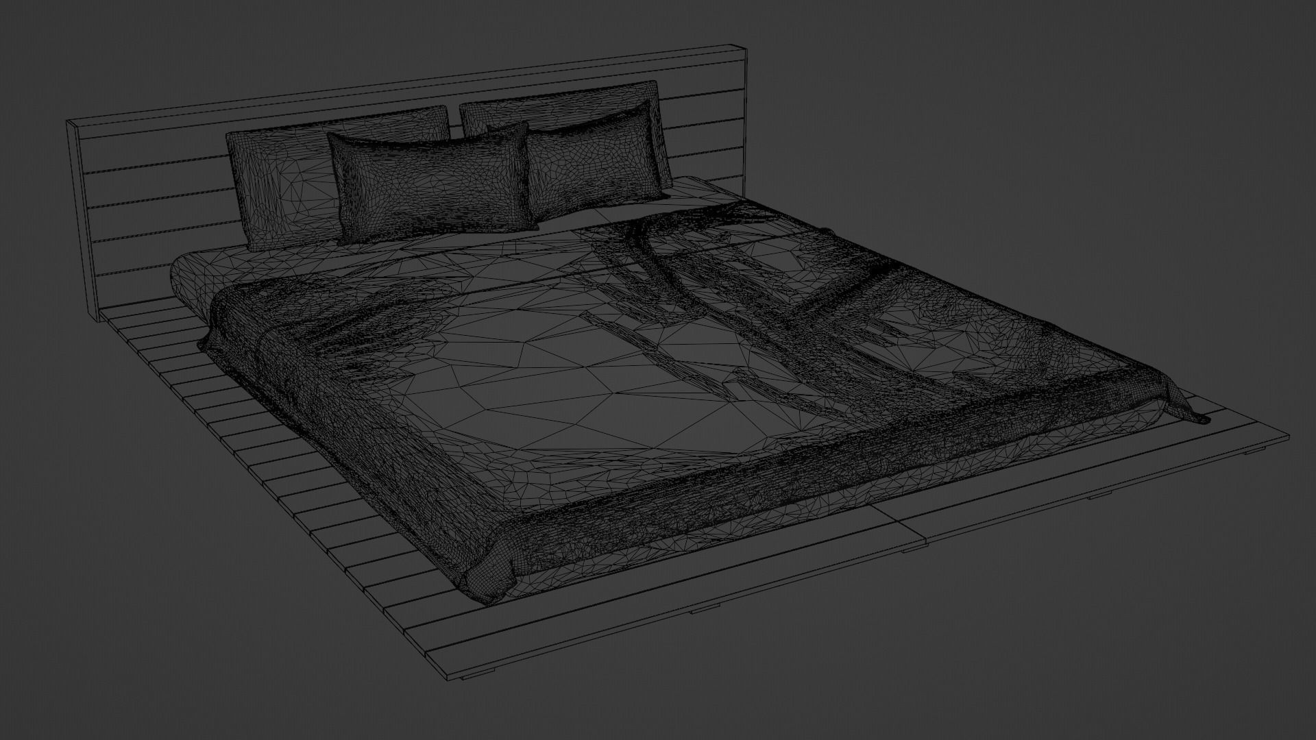 Modern bed 3 3D model_6