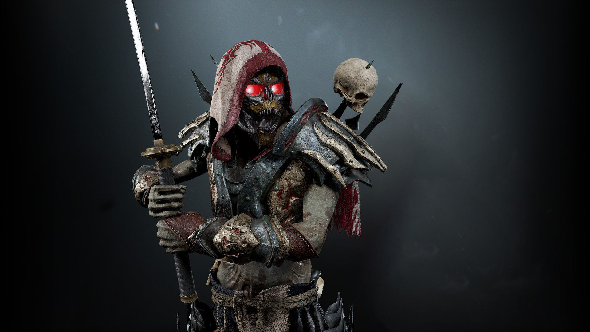 Undead Shinobi Low-poly 3D model_8