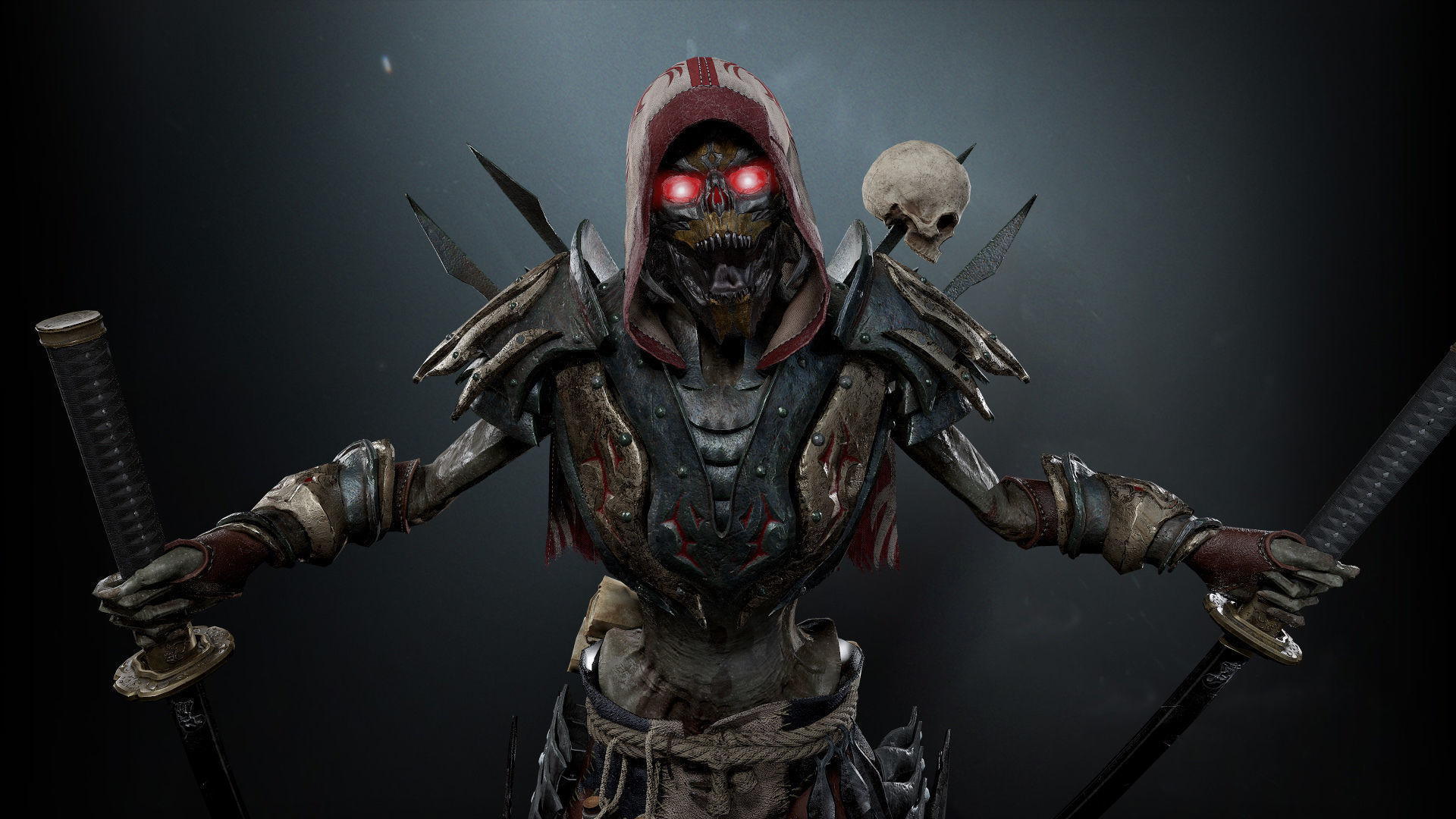 Undead Shinobi Low-poly 3D model_5