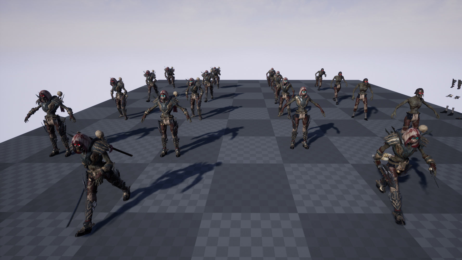 Undead Shinobi Low-poly 3D model_13