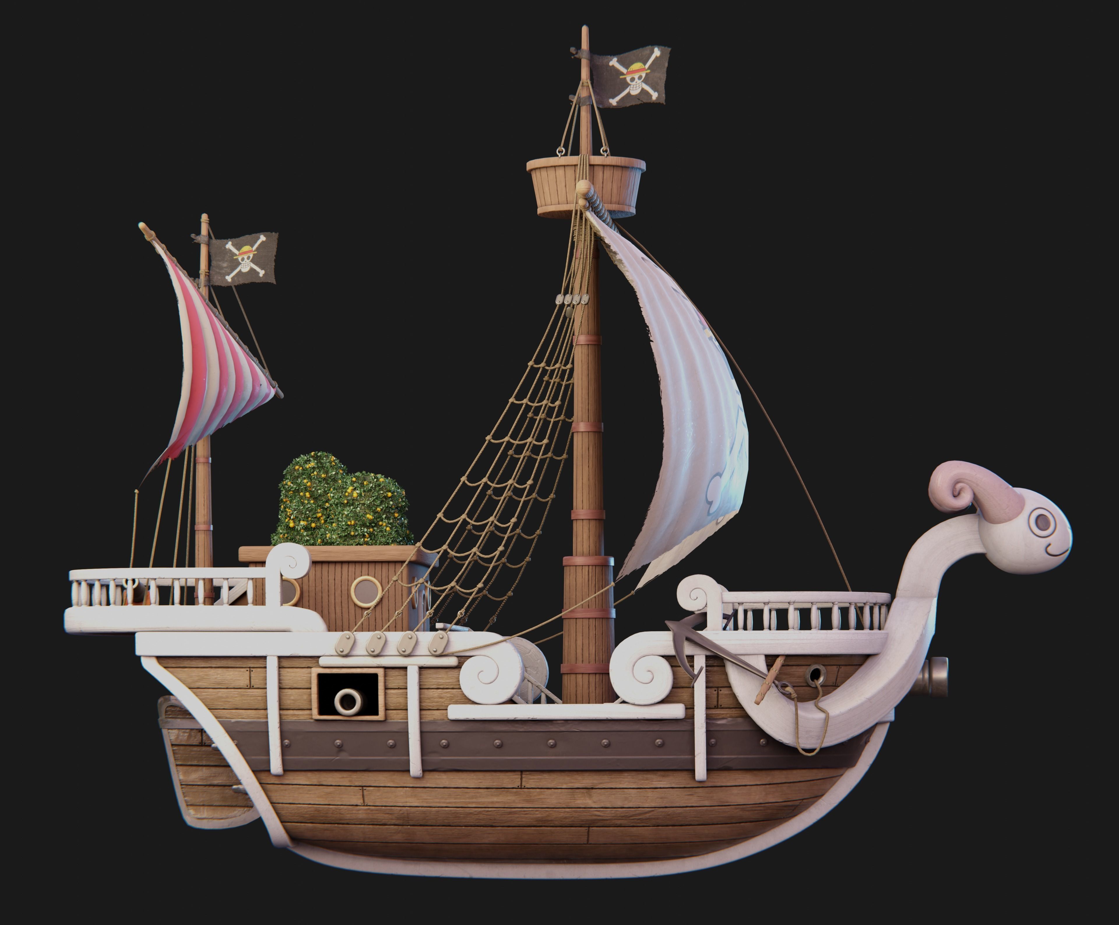 Going Merry from One Piece 3D model_2