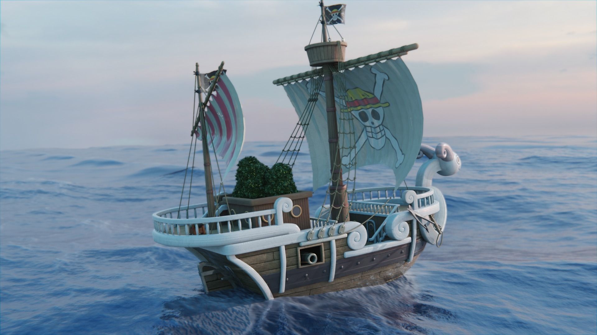 Going Merry from One Piece 3D model_4