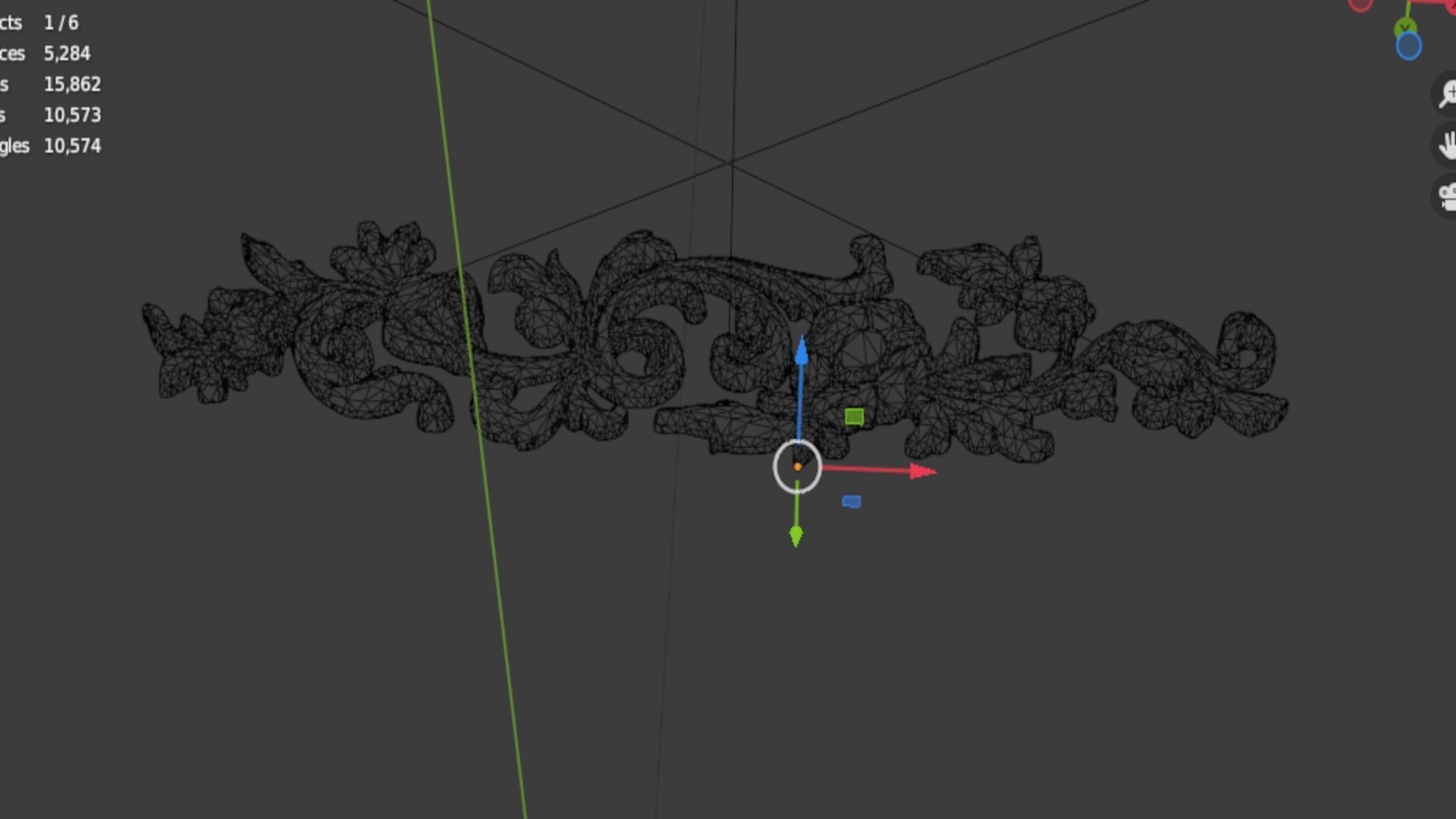 Classic decor ornament 315 3D model_6