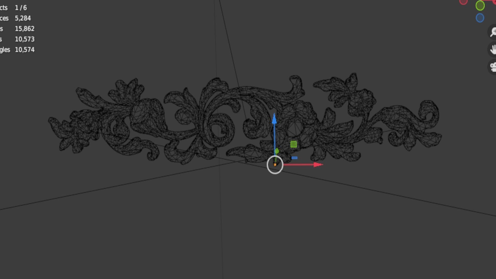 Classic decor ornament 315 3D model_5