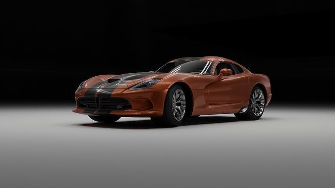 dodge viper  Low-poly 3D model